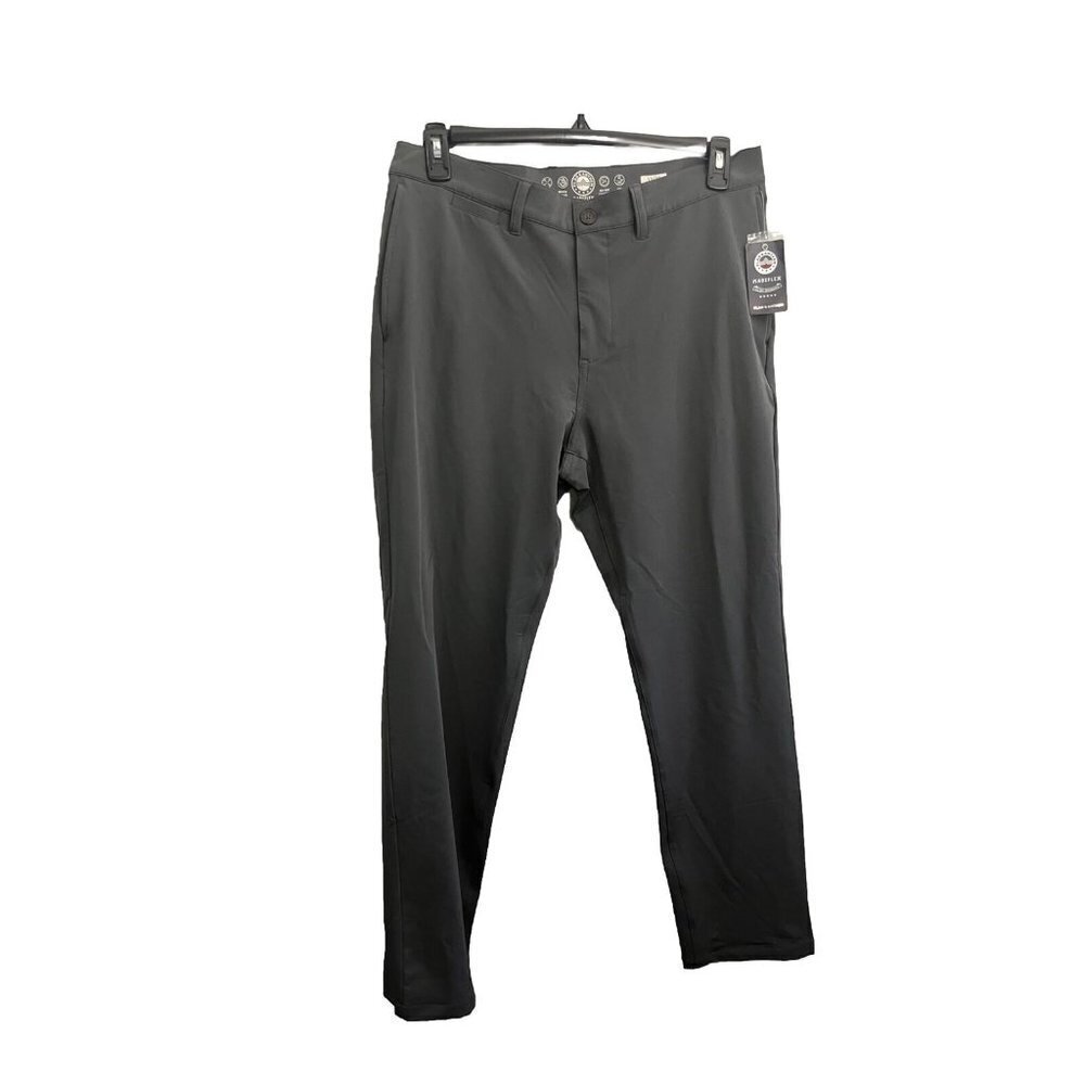 Flag & Anthem Pants Men 33/30 Gray Golf Made Flex UPF Protection Quick Drying